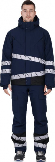 Куртка мужская утепленная ACTIVЕ (синий-черный)