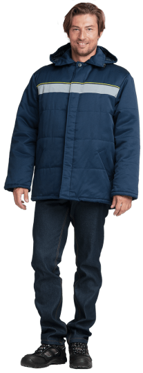 Куртка ЕВРОТЕЛОГРЕЙКА утеплённая (т.синий)