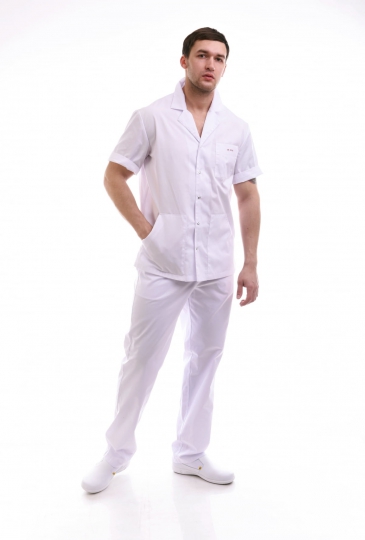 Блуза мужская Скай белая сатори