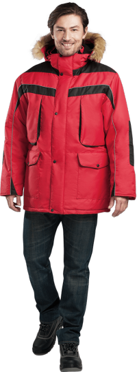 Куртка ДИКСОН утеплённая (красный-черный)