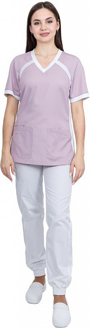 Блуза БЕРТИ лавандово-розовая